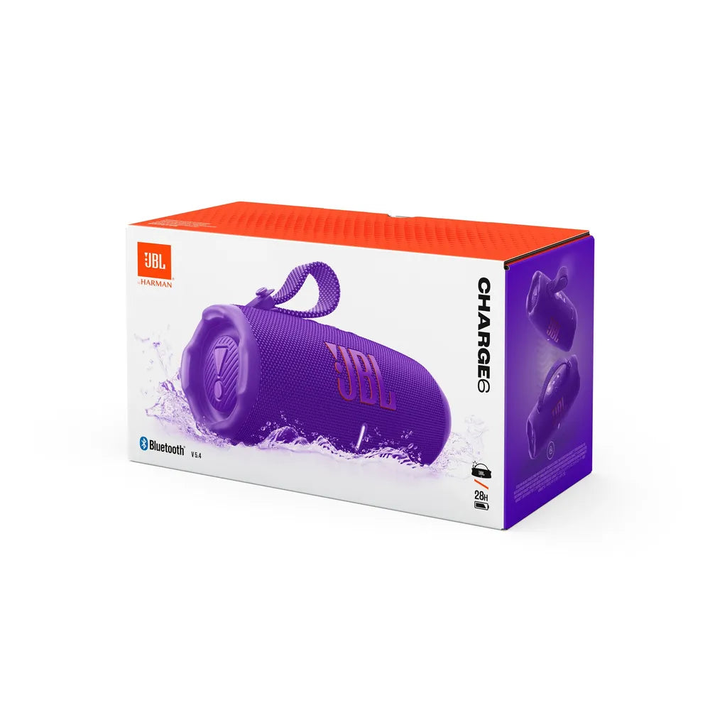 JBL Charge 6 Portable Bluetooth-Speaker Purple