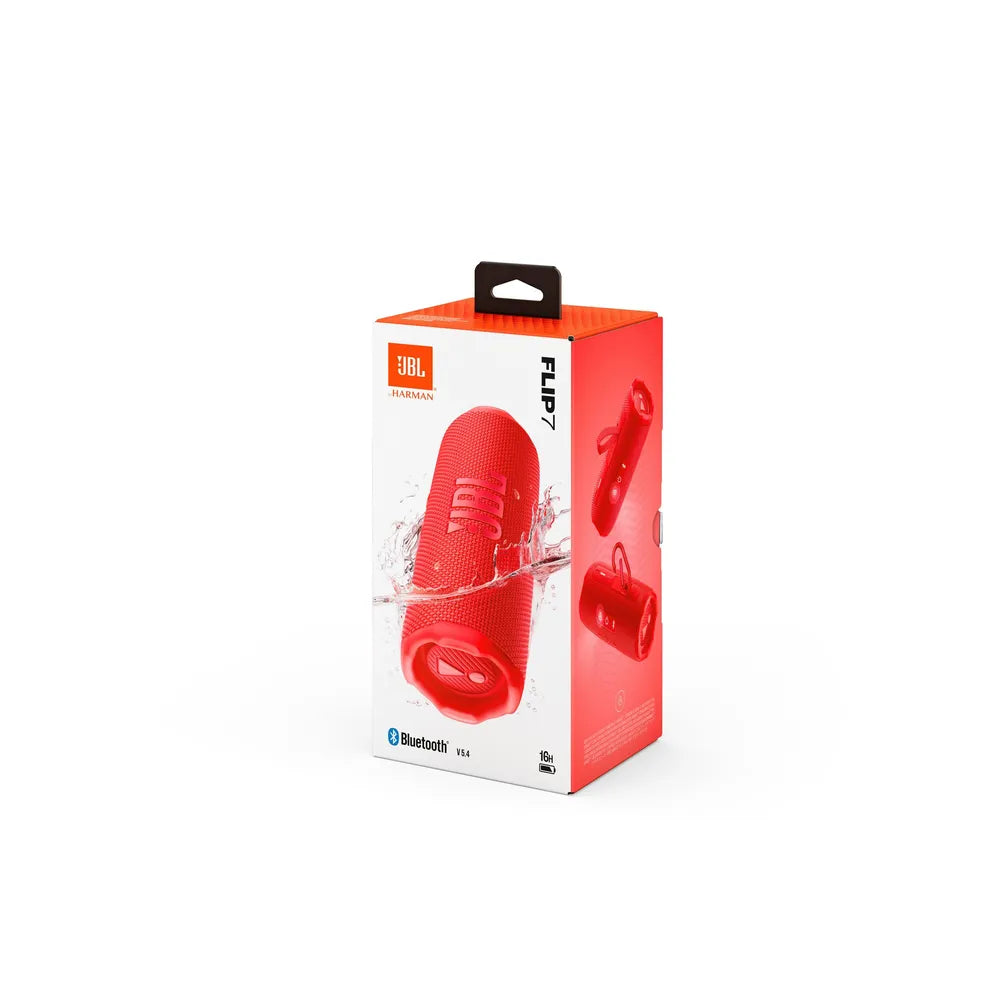JBL Flip 7 Bluetooth Speaker waterproof with Battery red