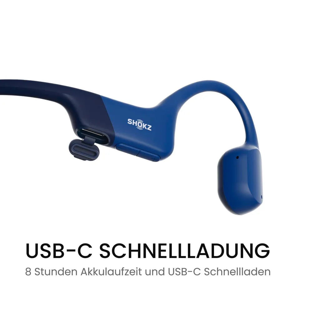 Shokz OpenRun USB-C Sportkopfhörer blue