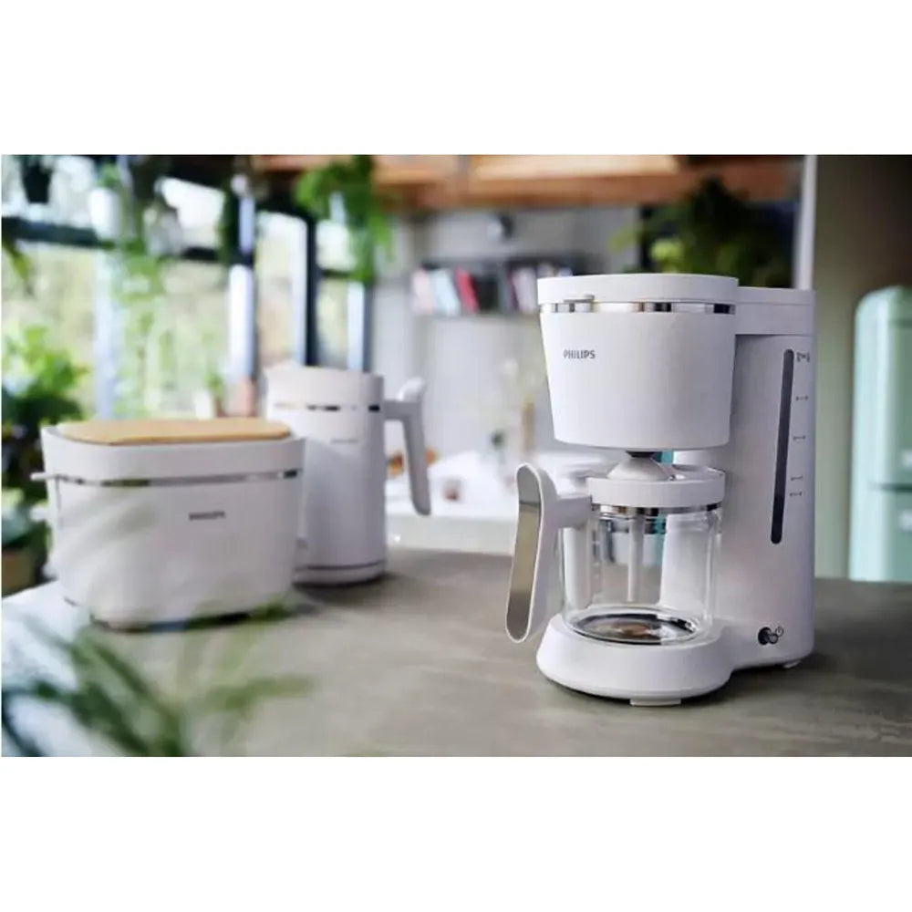 Philips HD5120/00 Filter Coffee Machine 1,2l silk white 10 Cups 1000 W