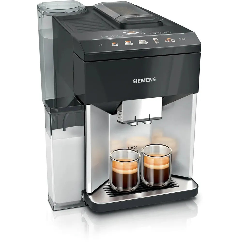 Siemens TQ513D01 EQ.500 integral Automatic Coffee Machine Klavierlack/ Silver