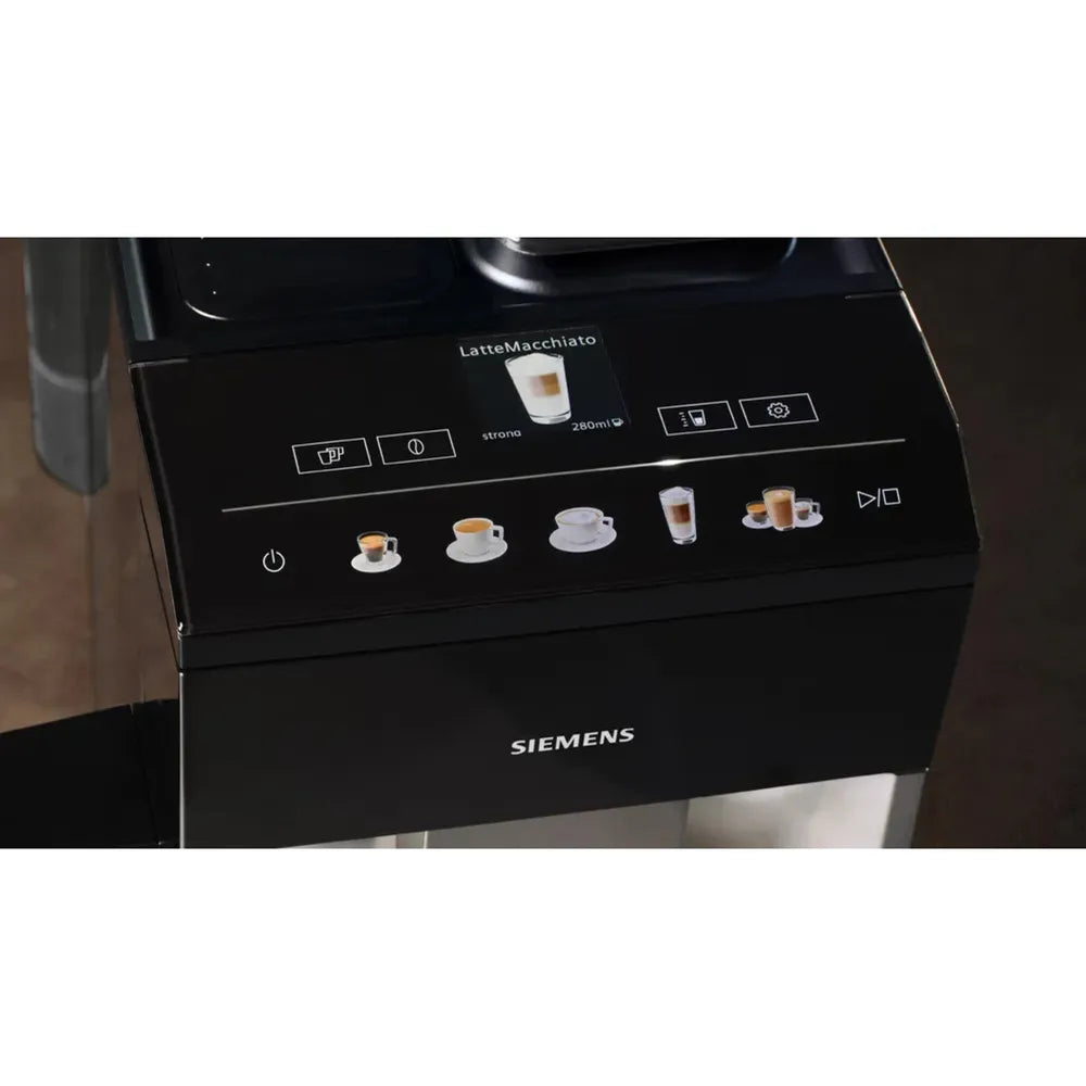 Siemens TQ513D01 EQ.500 integral Automatic Coffee Machine Klavierlack/ Silver