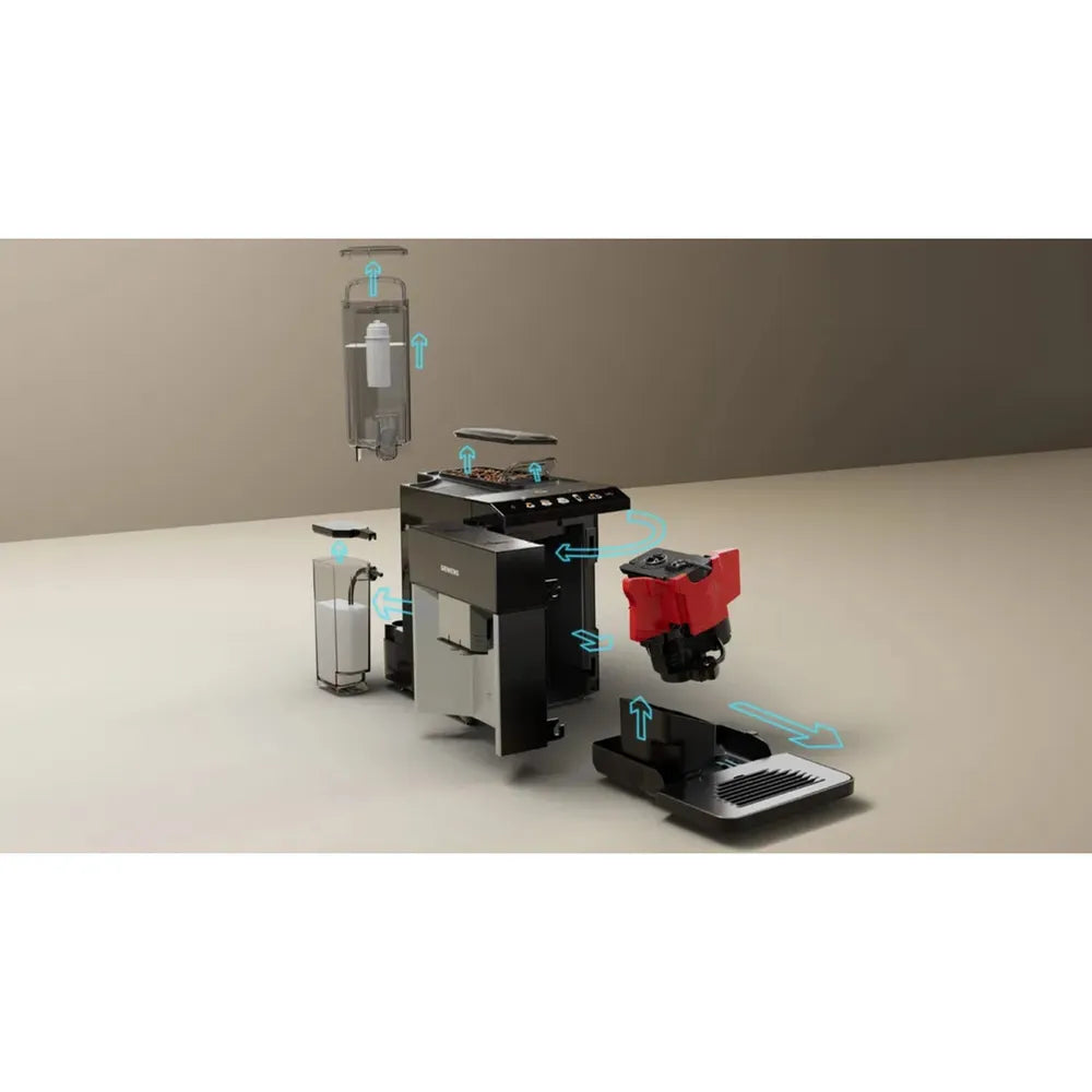 Siemens TQ513D01 EQ.500 integral Automatic Coffee Machine Klavierlack/ Silver