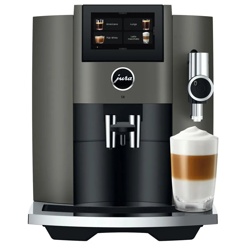 JURA S8 Dark Inox Automatic Coffee Machine (EB)