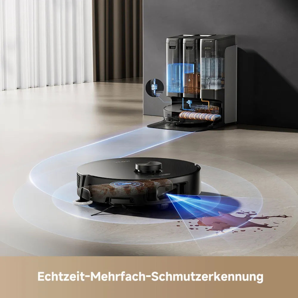 Mova Z50 Ultra Saugroboter with Wischfunktion 19.000 Pa with Ladestation