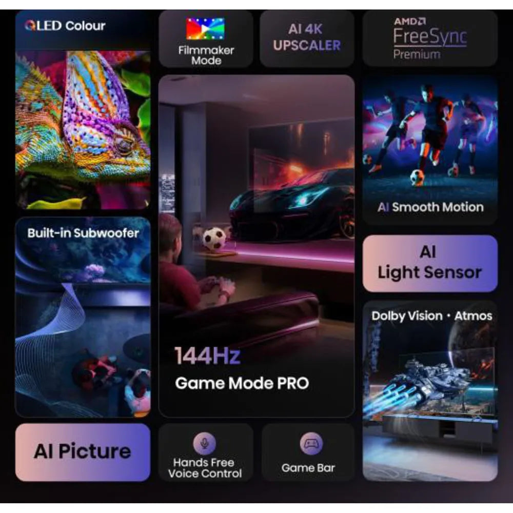 Hisense 100E7Q PRO 254cm 100" 4K QLED Smart TV TV