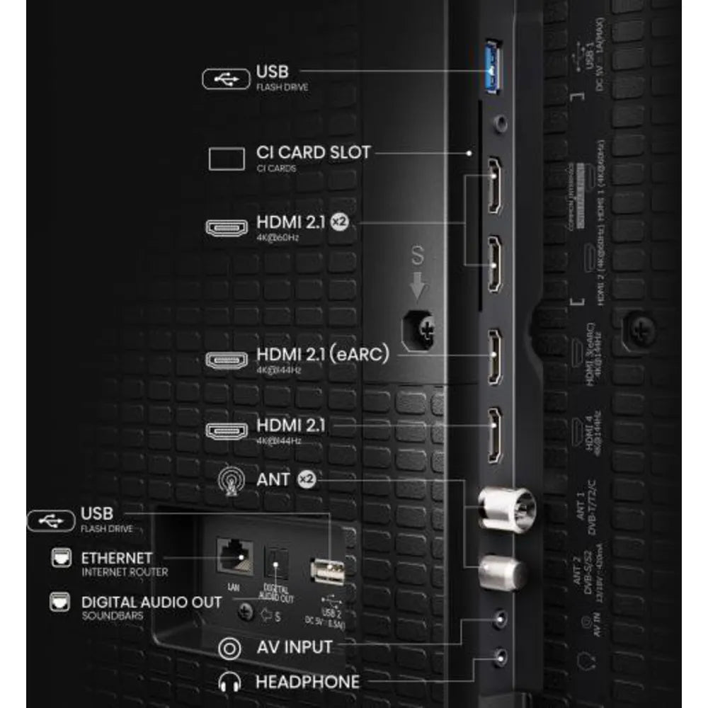 Hisense 100E7Q PRO 254cm 100" 4K QLED Smart TV TV