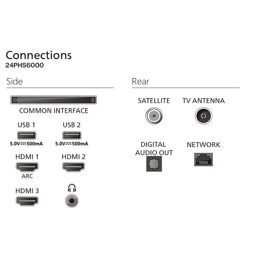 Philips 24PHS6000/12 60cm 24" 2K LED TV
