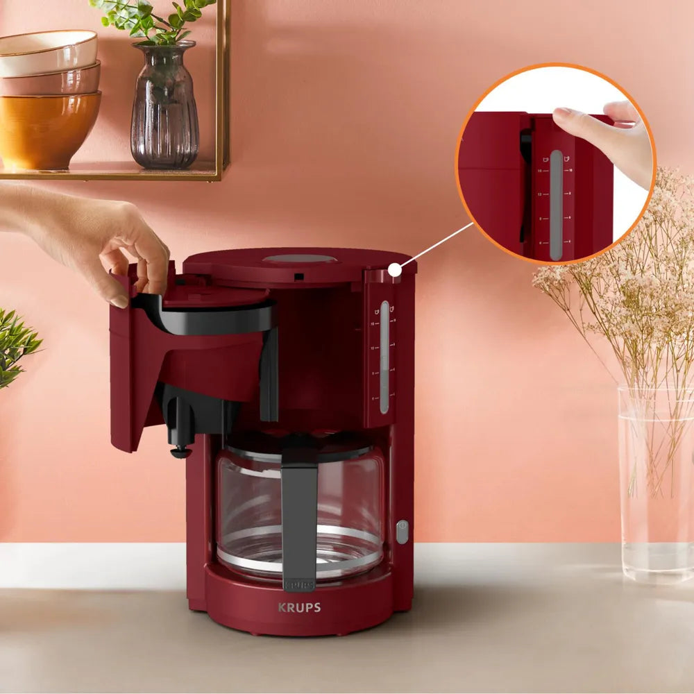 Krups F30905 Pro Aroma Filter Coffee Machine red
