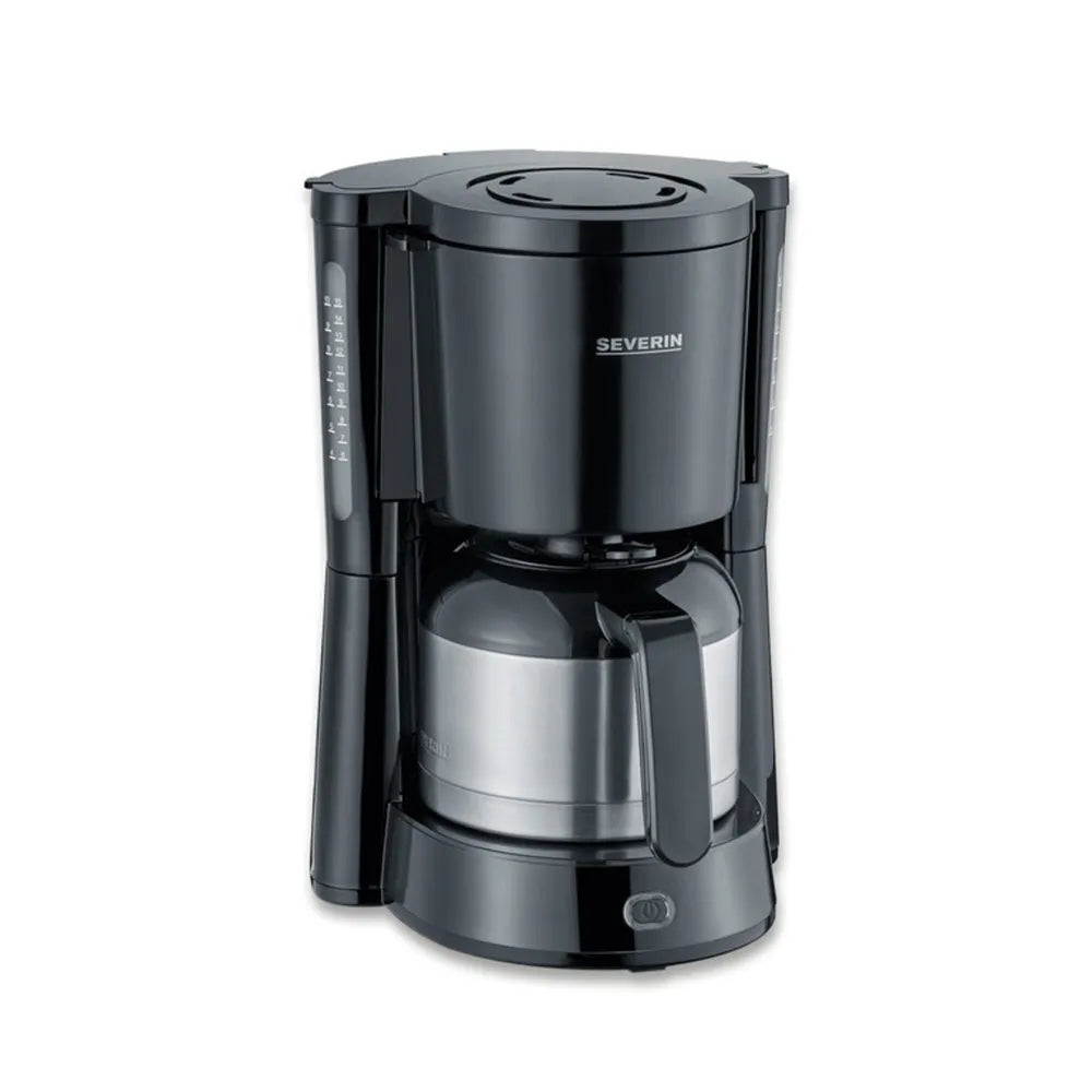 Severin KA 4835 Coffee Machine with Thermokanne 1000W black/silver