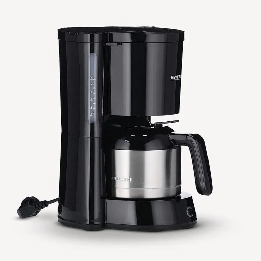 Severin KA 4835 Coffee Machine with Thermokanne 1000W black/silver