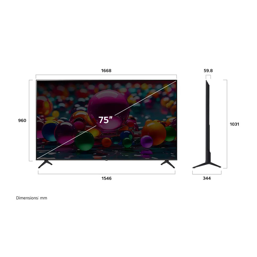LG 75UA75006LA 190cm 75" 4K LED Smart TV TV