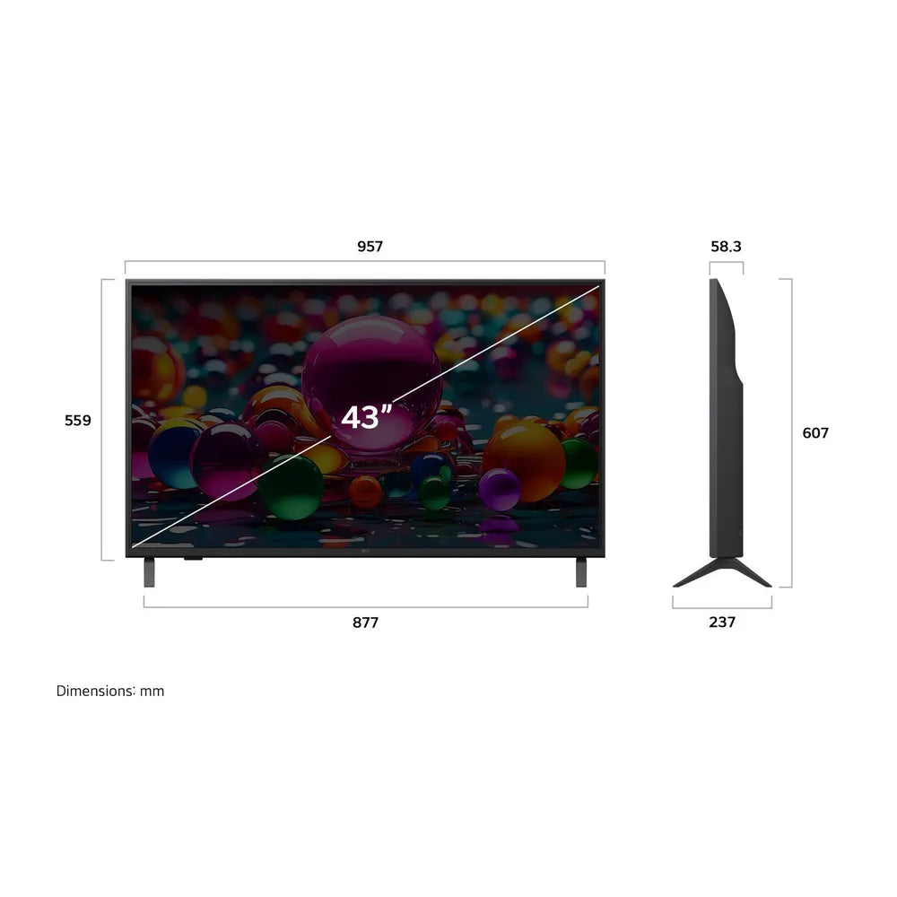 LG 43UA75006LA 109cm 43" 4K LED Smart TV TV