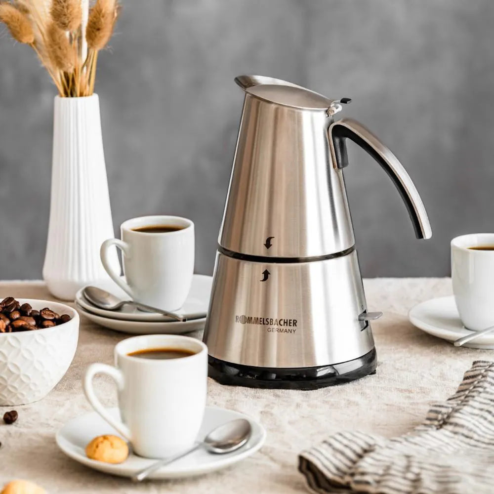 Rommelsbacher Espressokocher EKO 364/E Stainless Steel 365W