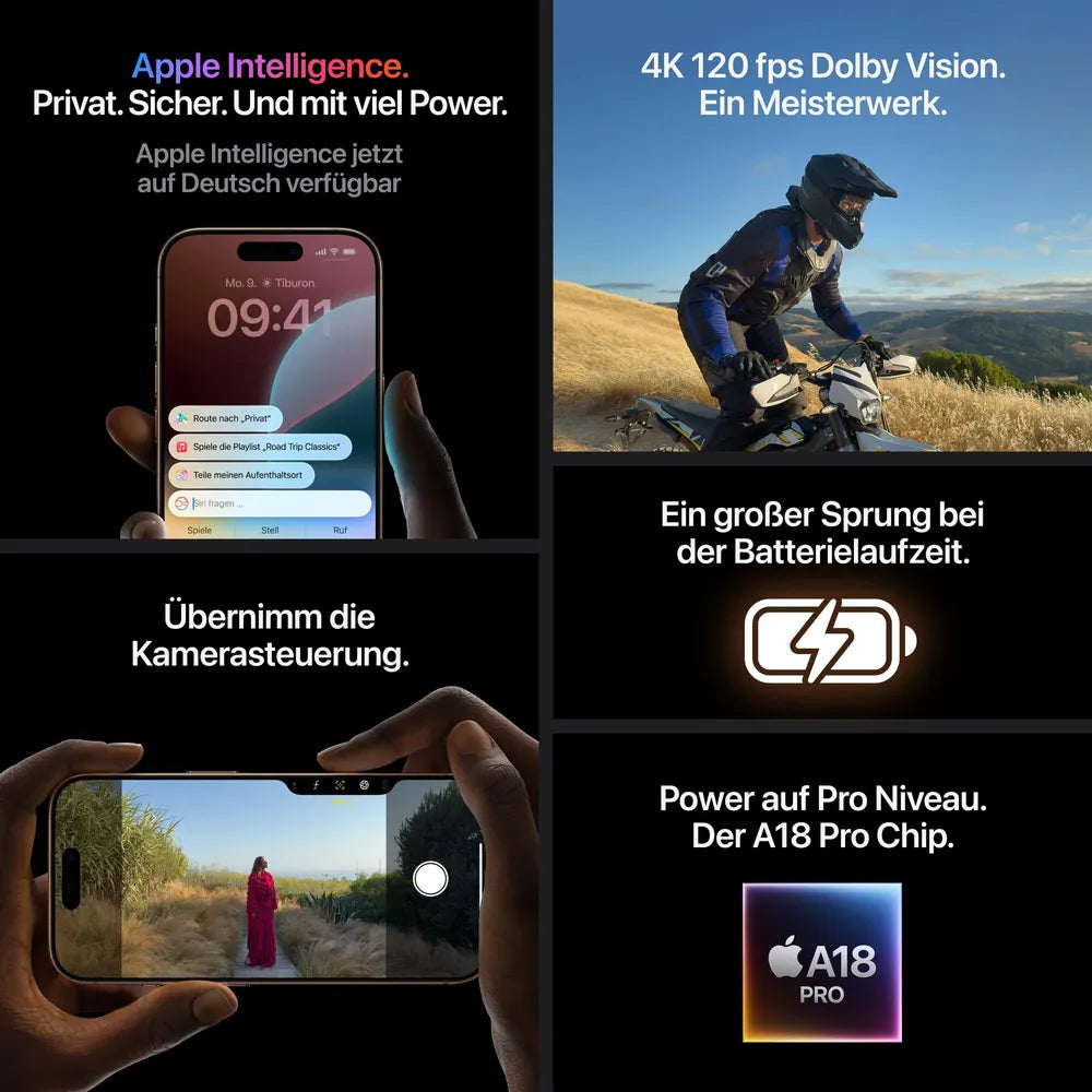 Apple iPhone 16 Pro Max 256 GB Titan Black MYWV3ZD/A
