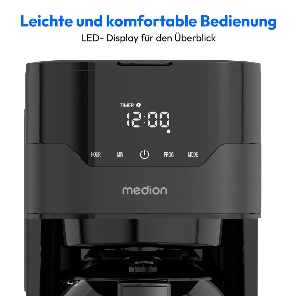 Medion MD18458 Coffee Machine with Thermoskanne matt black