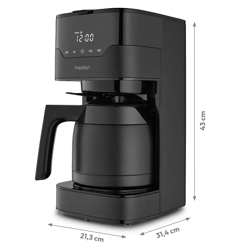 Medion MD18458 Coffee Machine with Thermoskanne matt black