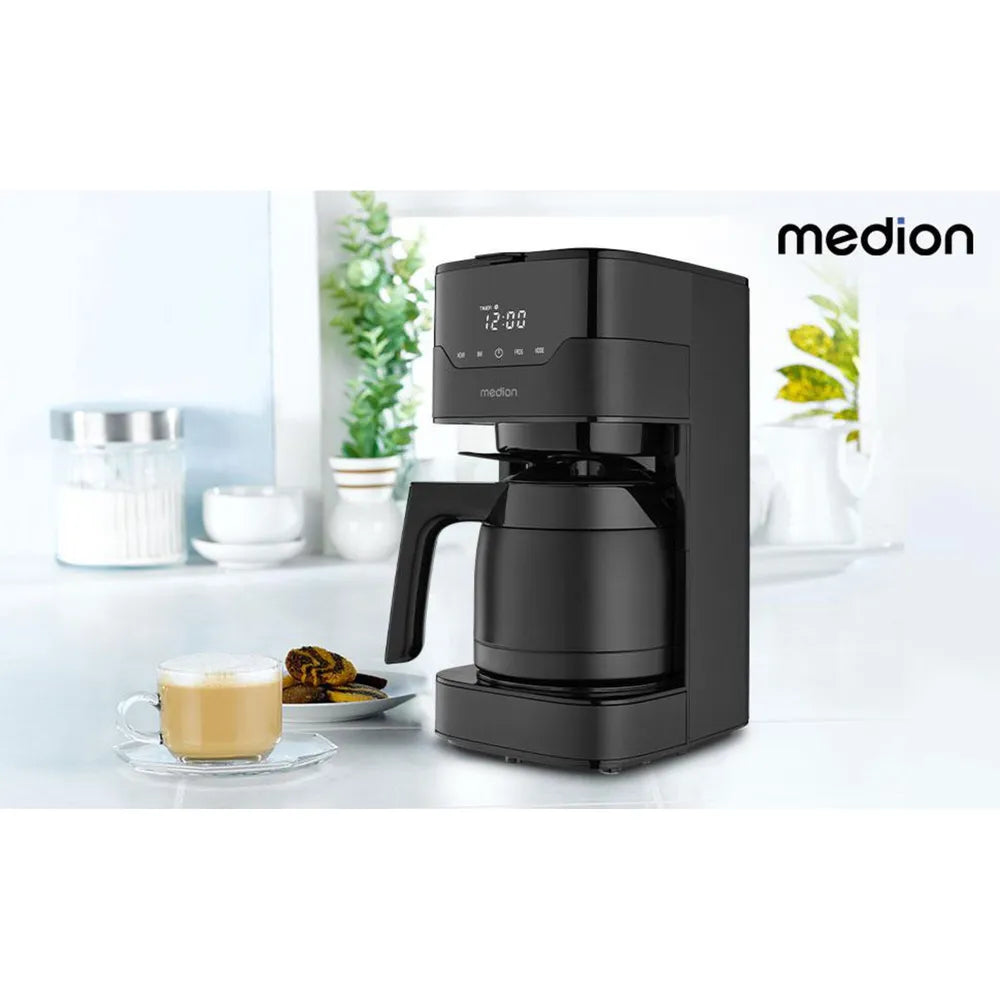 Medion MD18458 Coffee Machine with Thermoskanne matt black
