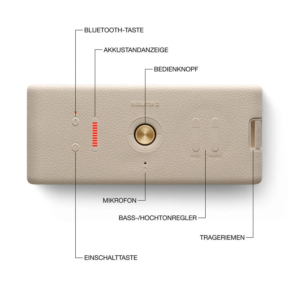 Marshall Middleton II Bluetooth Speaker cream