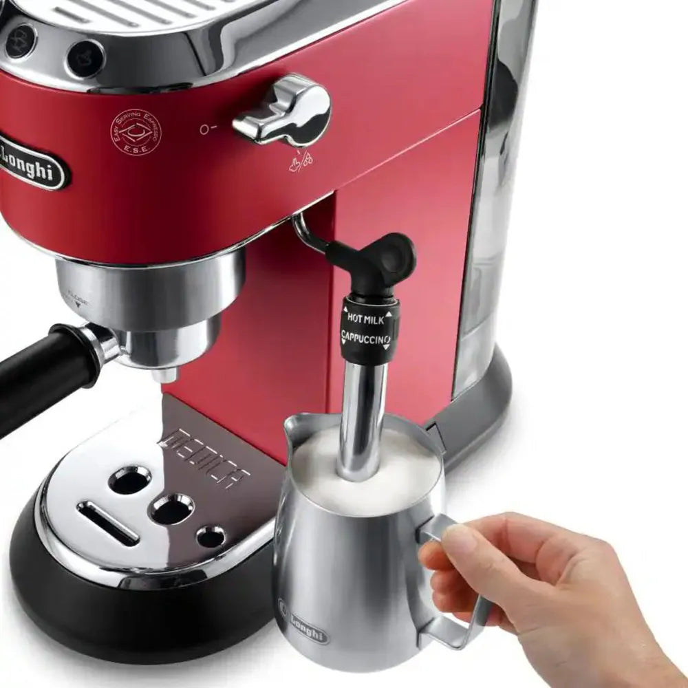DeLonghi EC 685.R Dedica Style Siebträger Espresso Machine Red