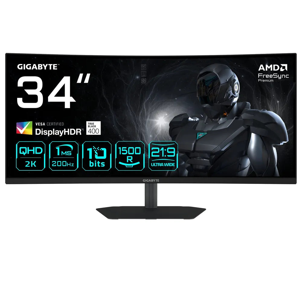 GIGABYTE G34WQC2 34 inch UWQHD Curved VA LED 16:9 200 Hz Gaming Monitor