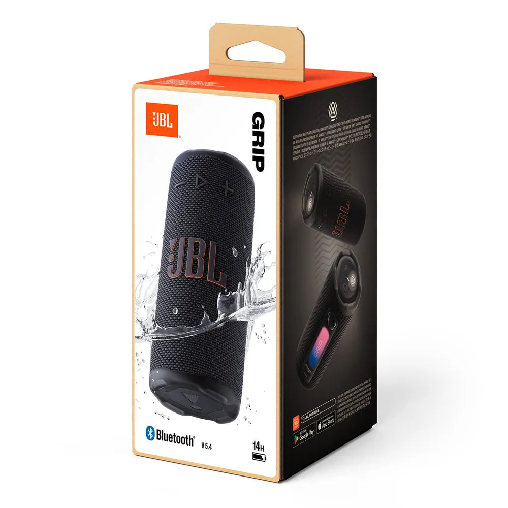 JBL Grip tragbarer Bluetooth-Speaker black IP68 Auracast Ambient Light