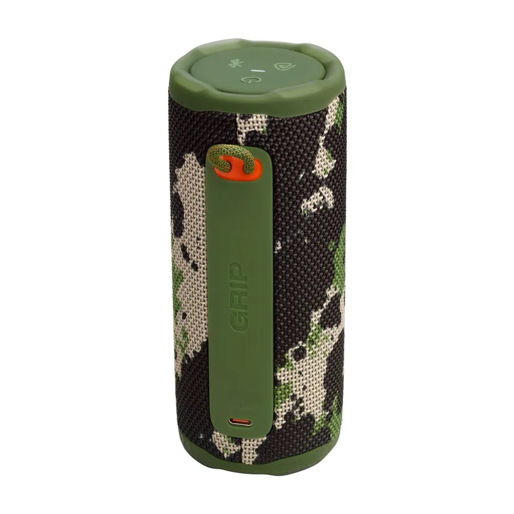JBL Grip tragbarer Bluetooth-Speaker squad IP68 Auracast Ambient Light flecktarn