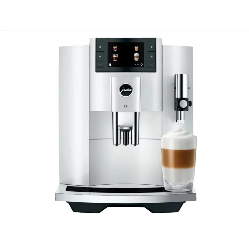 JURA E8 Piano White 15474 (ED) Automatic Coffee Machine 2025