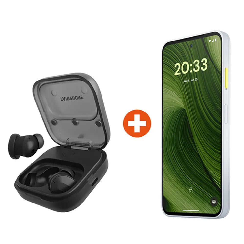 Das Fairphone (Gen. 6) Dual-SIM 8GB/256GB white Android 15 Smartphone + GRATIS Fairbuds True Wireless Earbuds