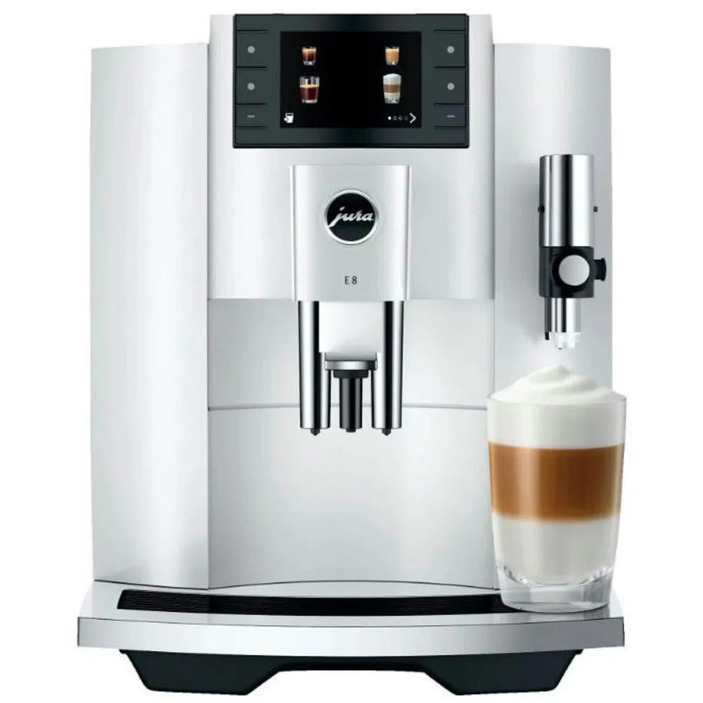 JURA E8 Piano White 15474 (ED) Automatic Coffee Machine 2025