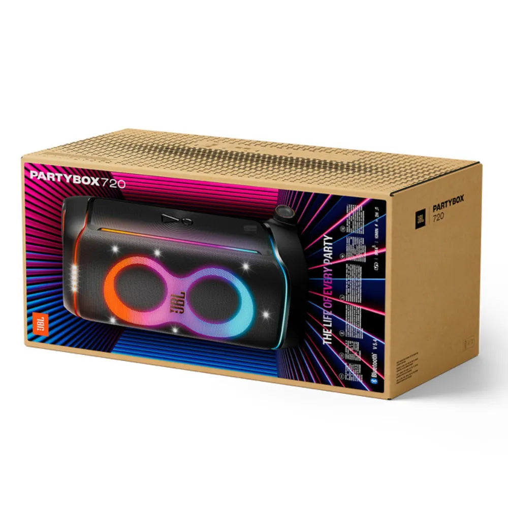 JBL Party Box 720 Bluetooth-Speaker black with Rollen