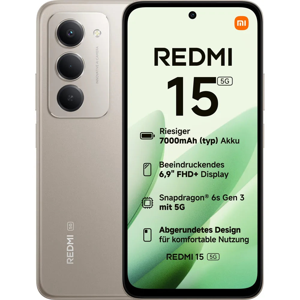 Xiaomi Redmi 15 5G 8/256GB Dual-SIM Smartphone Titan Gray