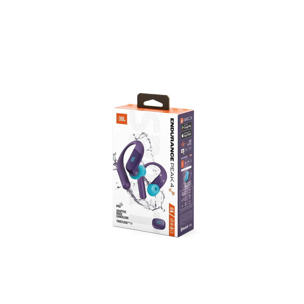 JBL Endurance PEAK 4 In-Ear Bluetooth Sport-Headphones purple