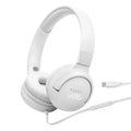 JBL TUNE 520C USB-C kabelgebandener On-Ear-Headphones Microphone white