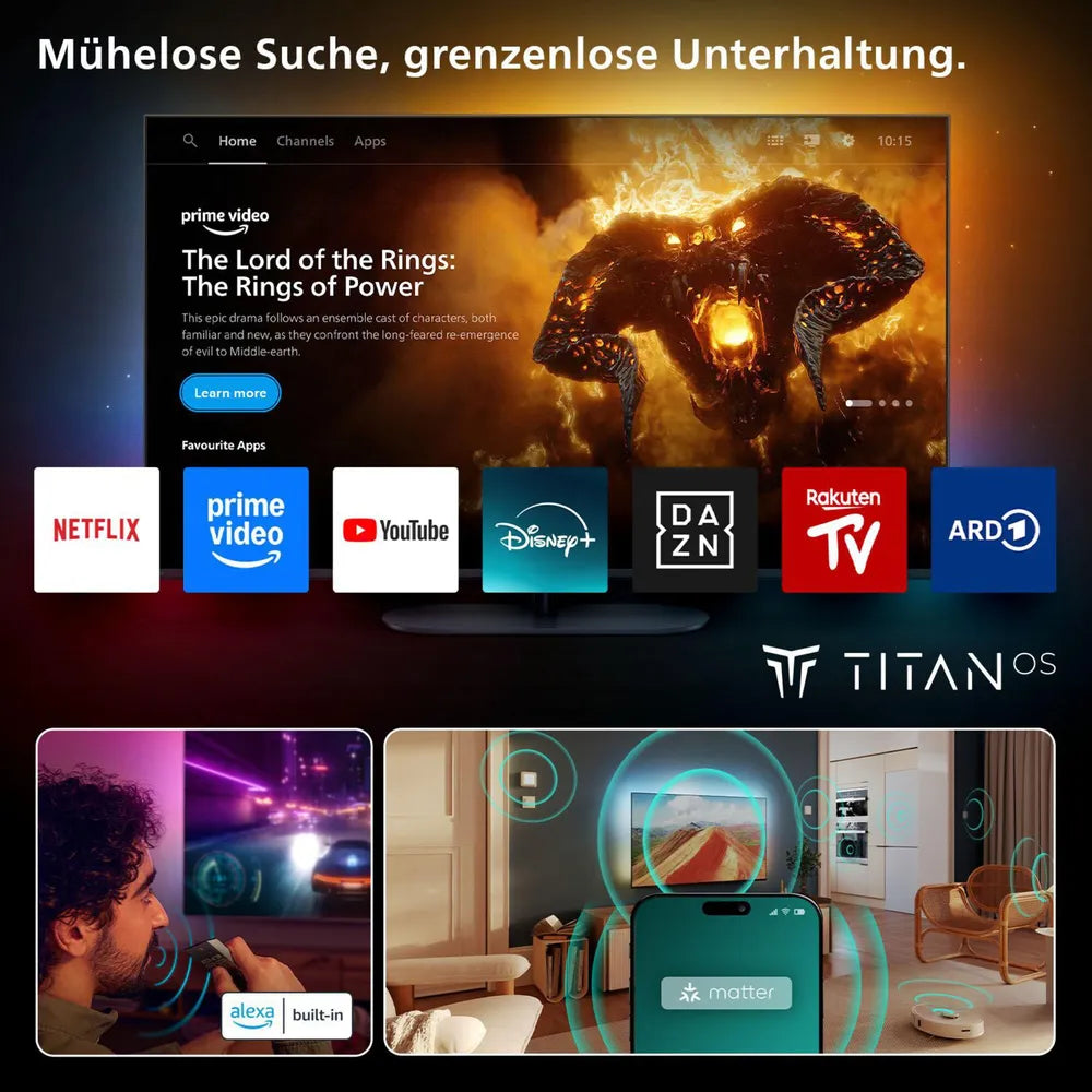 Philips 65OLED760/12 164cm 65" 4K OLED 120 Hz Ambilight Smart TV TV
