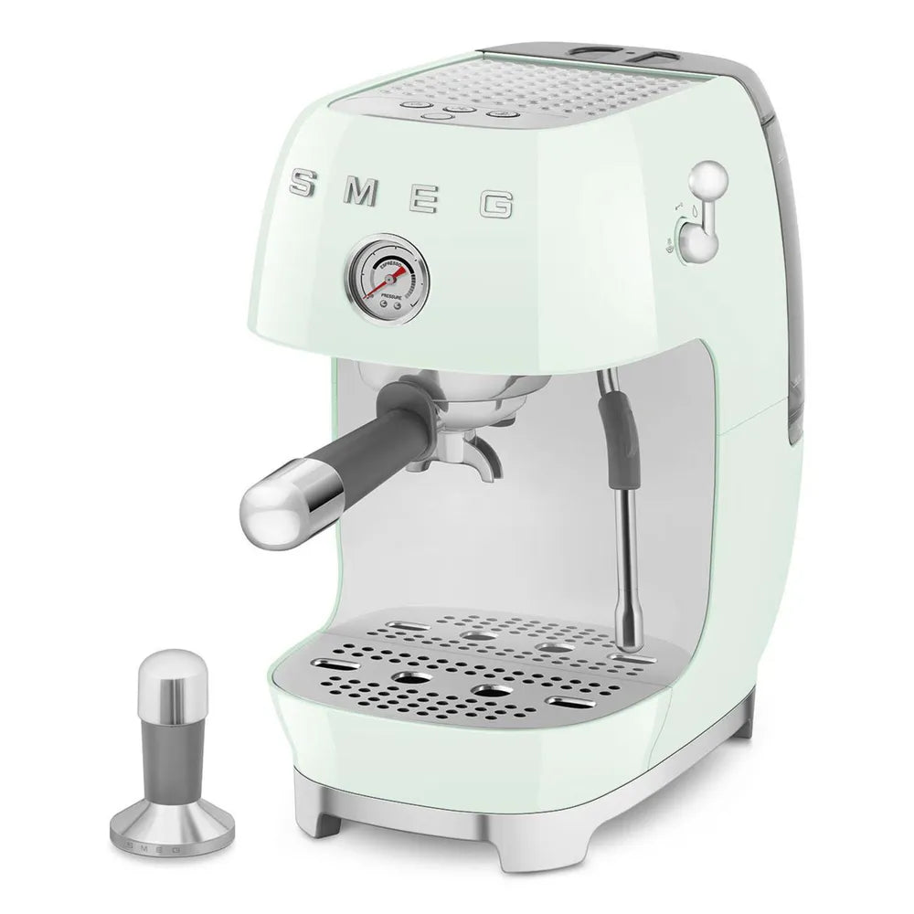 SMEG ECF03PGEU 50's Style Premium-Siebträger-Espresso Machine Pastellgreen