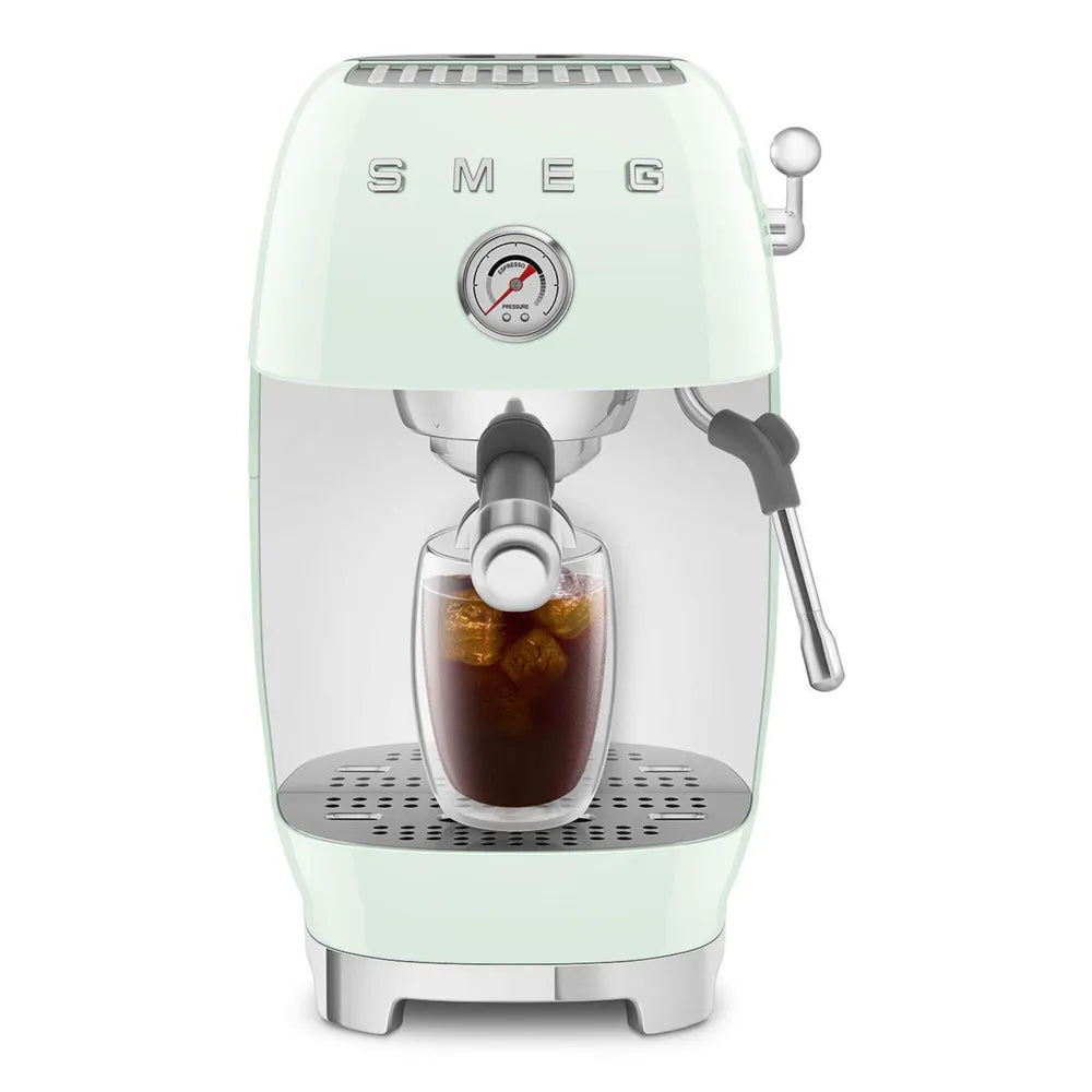 SMEG ECF03PGEU 50's Style Premium-Siebträger-Espresso Machine Pastellgreen