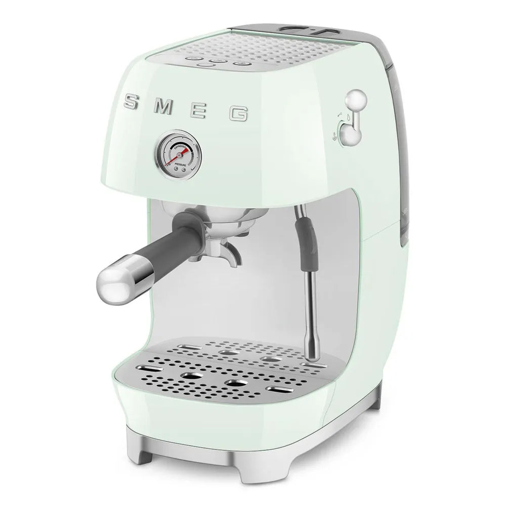 SMEG ECF03PGEU 50's Style Premium-Siebträger-Espresso Machine Pastellgreen
