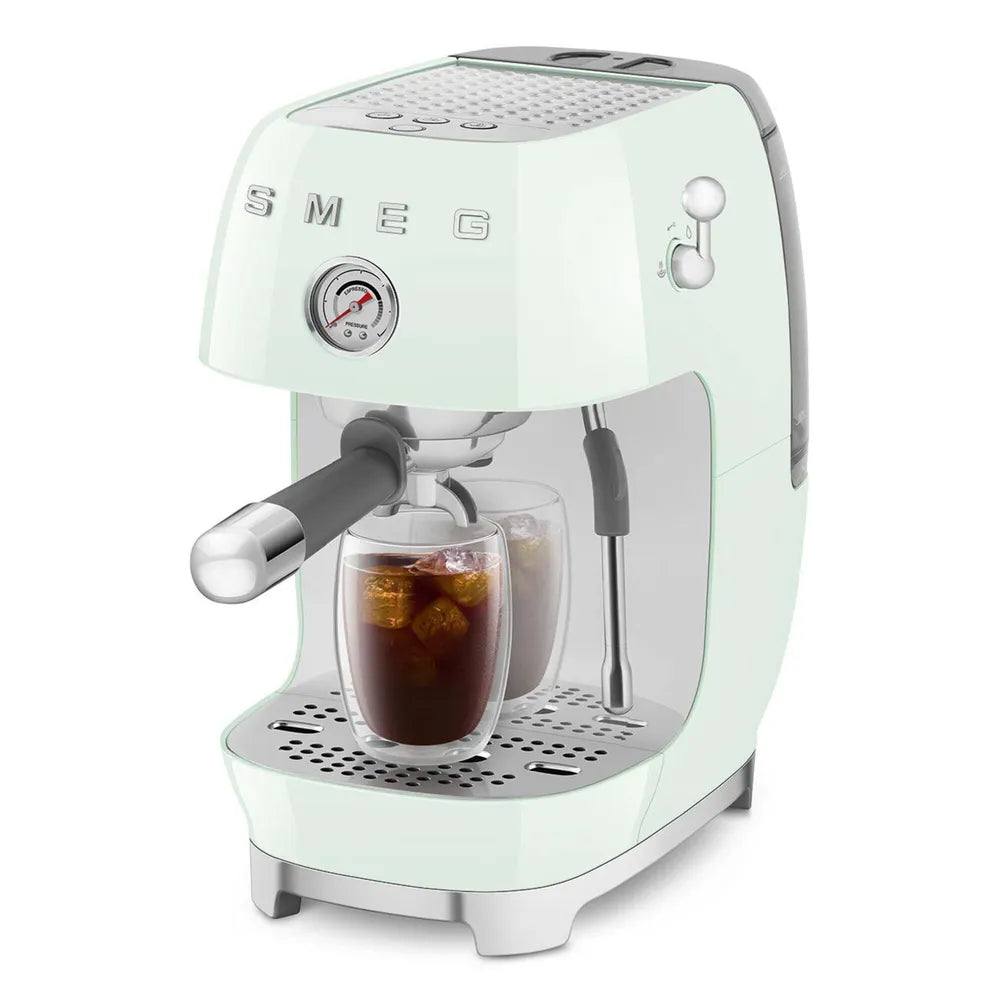 SMEG ECF03PGEU 50's Style Premium-Siebträger-Espresso Machine Pastellgreen