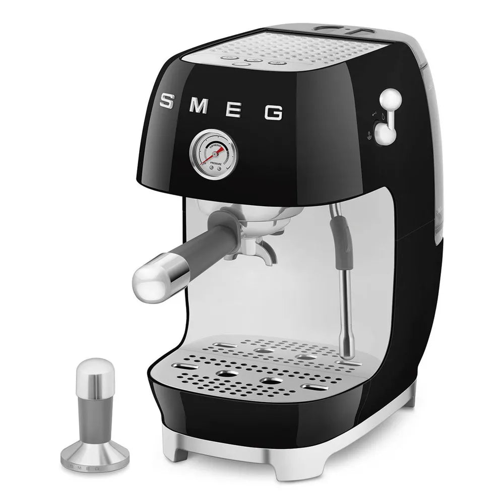 SMEG ECF03BLEU 50's Style Premium-Siebträger-Espresso Machine Black