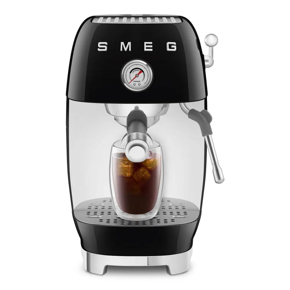 SMEG ECF03BLEU 50's Style Premium-Siebträger-Espresso Machine Black