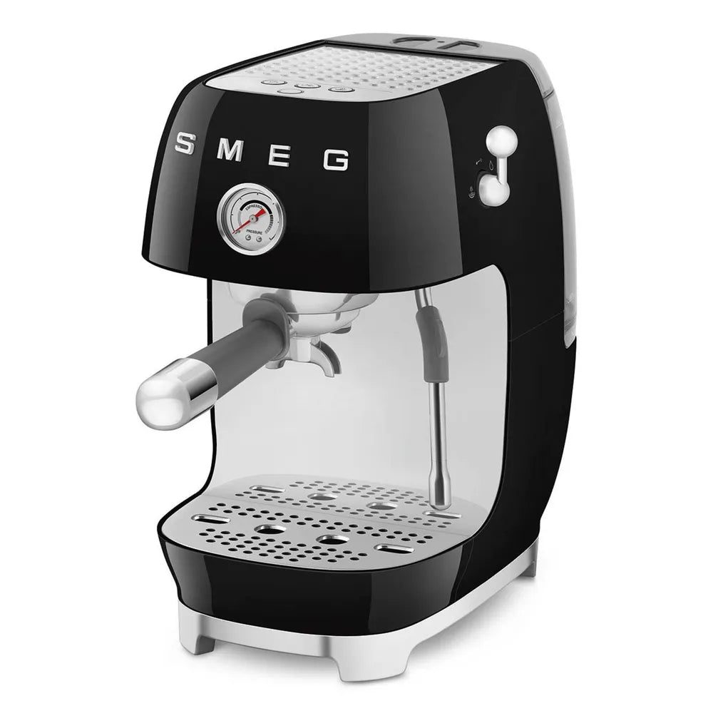 SMEG ECF03BLEU 50's Style Premium-Siebträger-Espresso Machine Black