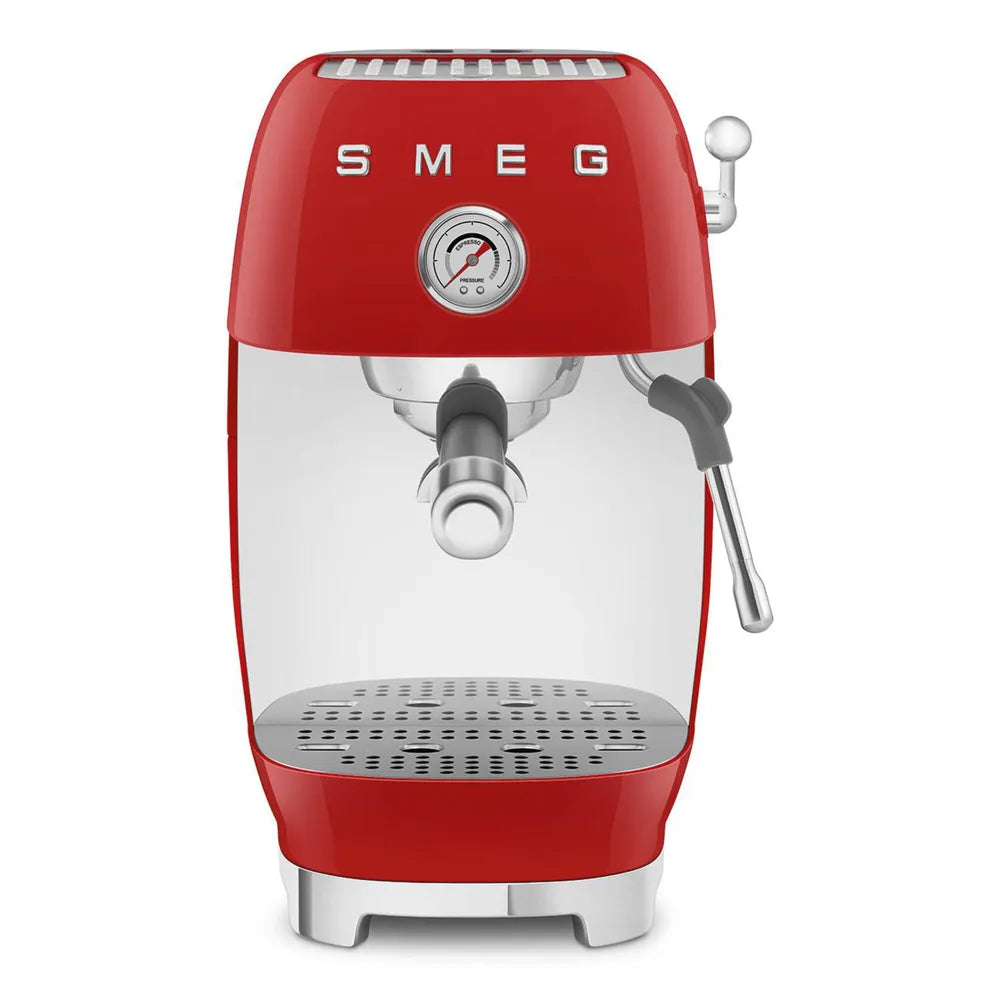 SMEG ECF03RDEU 50's Style Premium-Siebträger-Espresso Machine Red