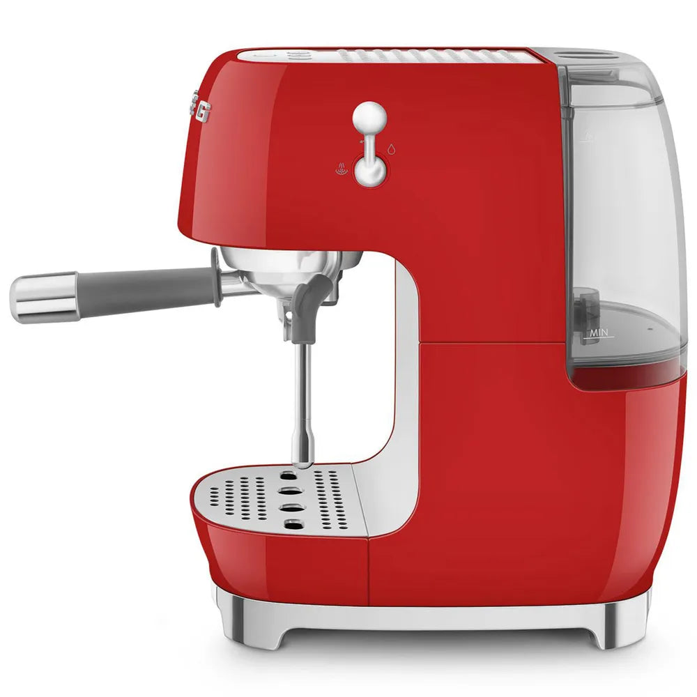 SMEG ECF03RDEU 50's Style Premium-Siebträger-Espresso Machine Red