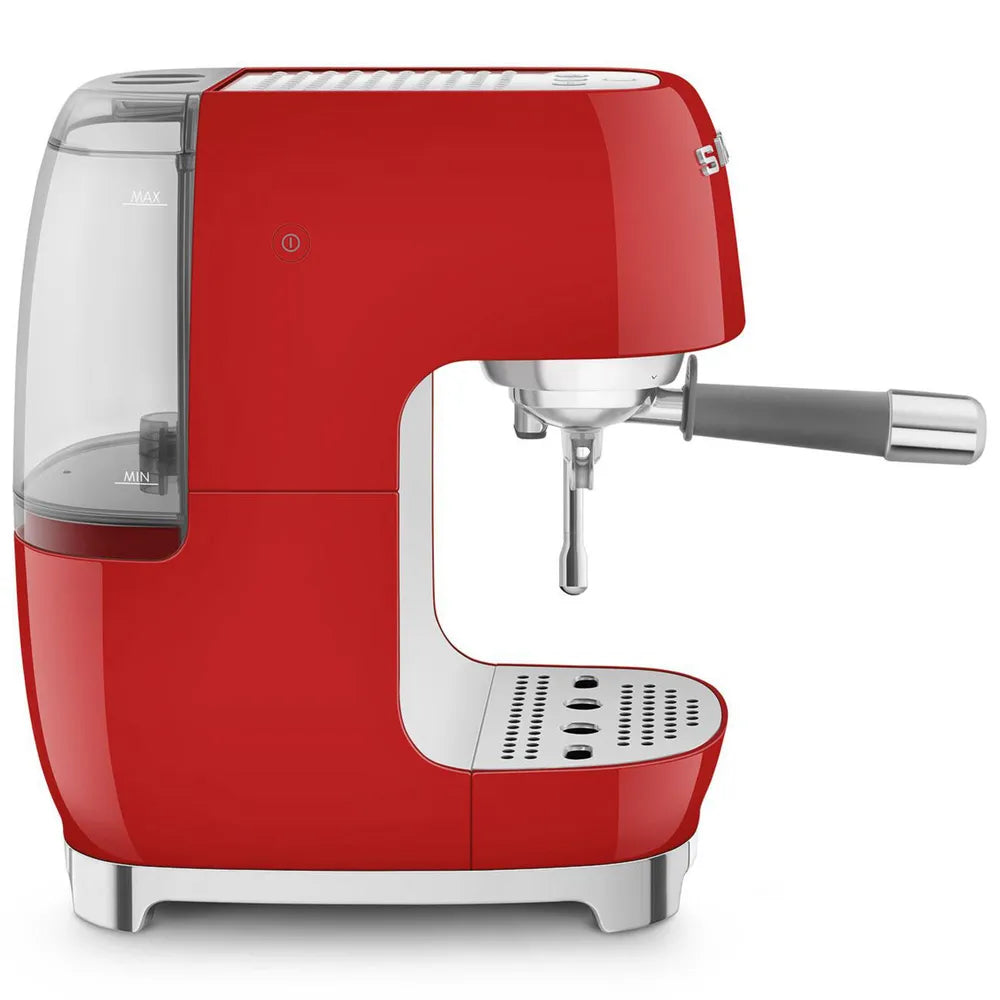 SMEG ECF03RDEU 50's Style Premium-Siebträger-Espresso Machine Red