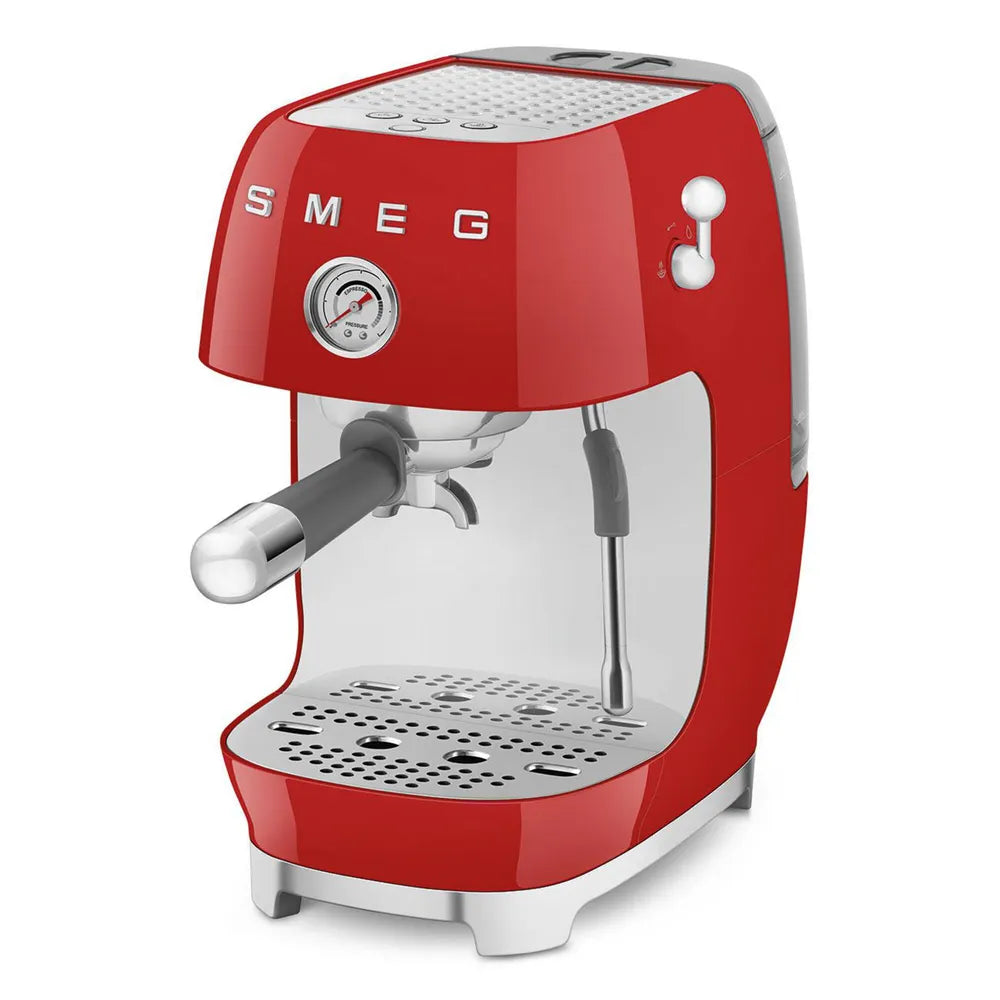 SMEG ECF03RDEU 50's Style Premium-Siebträger-Espresso Machine Red