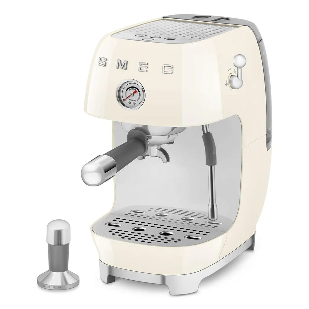 SMEG ECF03CREU 50's Style Premium-Siebträger-Espresso Machine Creme