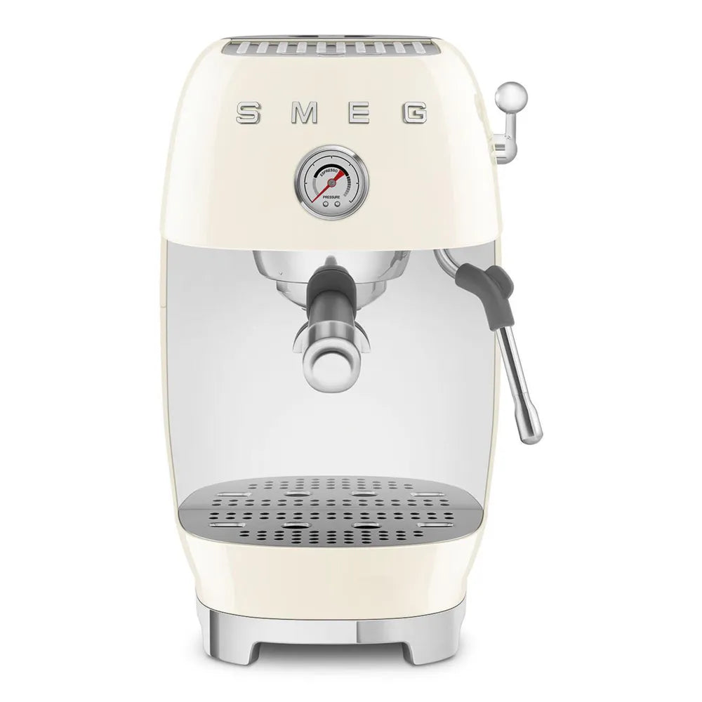 SMEG ECF03CREU 50's Style Premium-Siebträger-Espresso Machine Creme