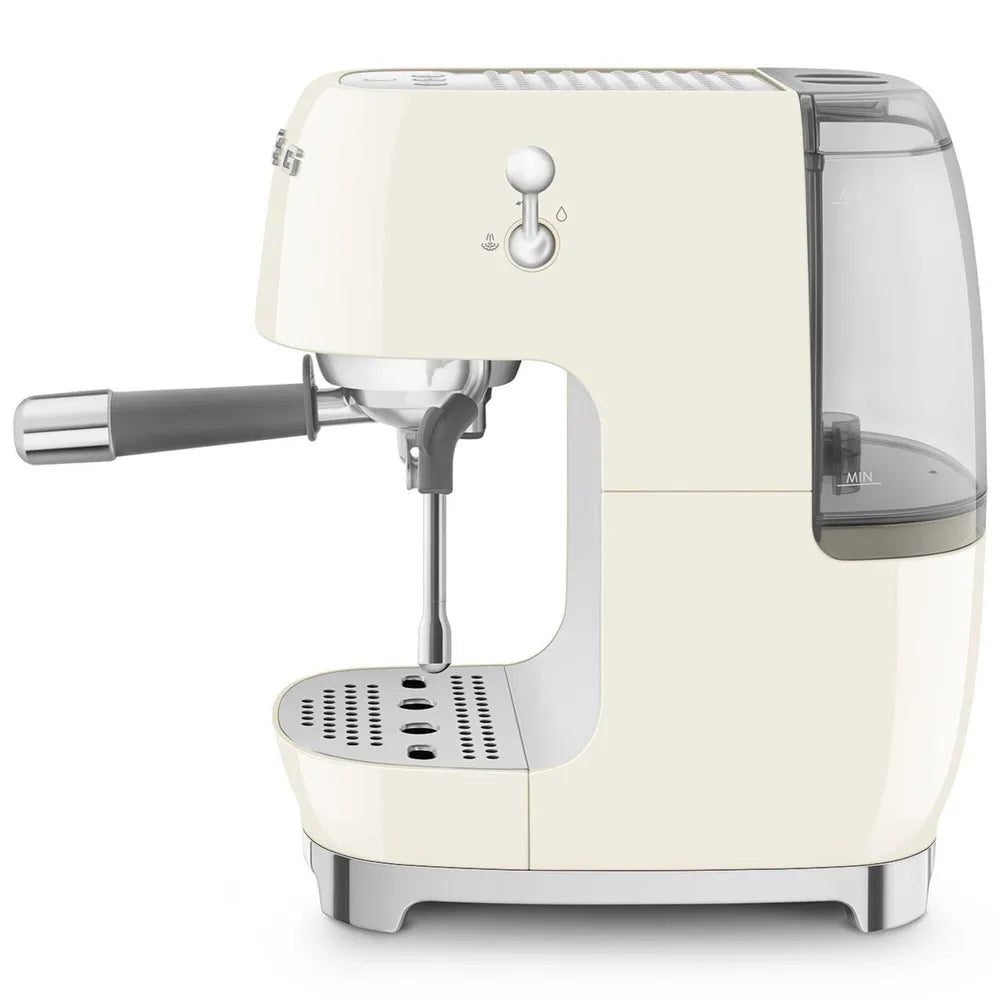 SMEG ECF03CREU 50's Style Premium-Siebträger-Espresso Machine Creme