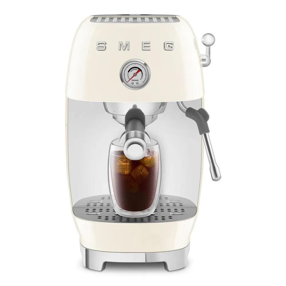 SMEG ECF03CREU 50's Style Premium-Siebträger-Espresso Machine Creme
